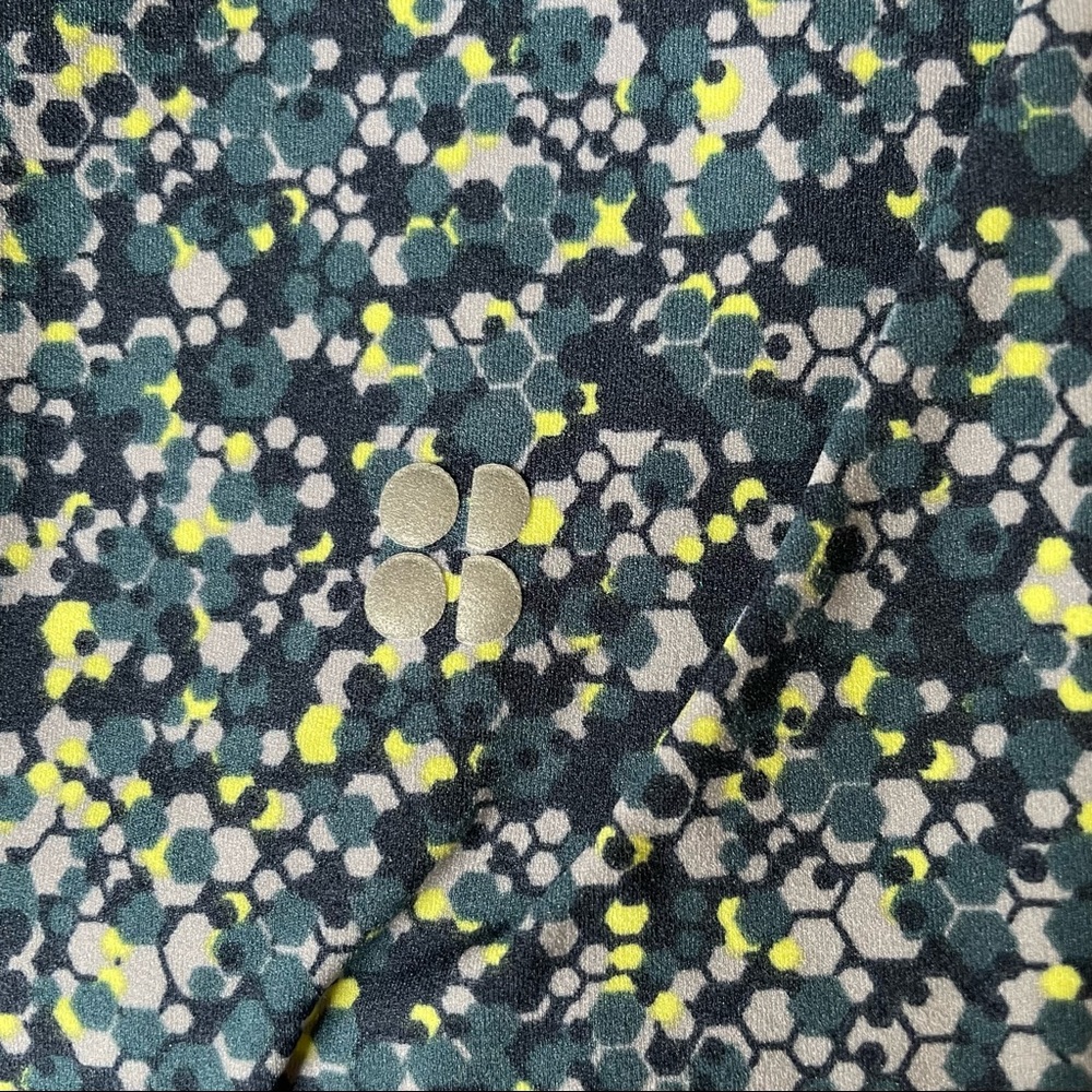 Sweaty Betty Power Workout Leggings, Beetle Blue Hexagon Print, XXS - Picture 5 of 11